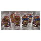 Lot of vintage Popeye collectible glasses