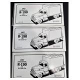 3 International R-190 diecast trucks