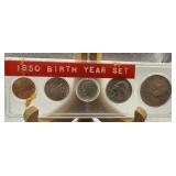 1950 Birth Year Coin Set