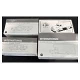 4 international 1/34th scales metal trucks