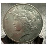 (2) 1928 Peace Silver Dollars