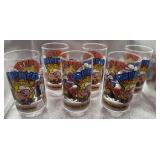 Lot of 6 Popeye thru the years glasses