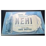 NEHI metal sign