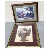 (2) Vintage Framed & Matted Prints