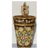 Vintage Handpainted Folk Art German Umbrella Stand