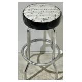 Sheet Music Themed Bar Stool