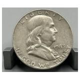 1963-D Franklin Silver Half Dollar (90%)
