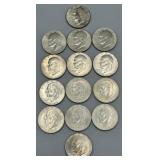 (14) 1776-1976 Eisenhower $1 Coins