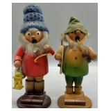 (2) Vintage German Wood Smoker Incense Burners