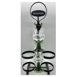 German Hand-Forged Wrought Iron Weinprobe Rack