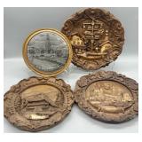 (4) German Wall Plaques