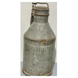 Vintage Sequoia Lindsay Galvanized Milk Can