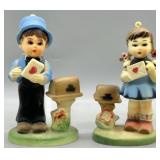 1960s Made in Hong Kong Boy & Girl Ornaments