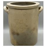 Antique Salt Glaze Stoneware Crock w/Handles