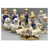 Vintage Demin Days, Lefton & Misc Figurines