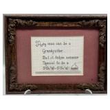 Paw-Paw Framed Cross-Stitch