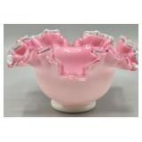 Fenton Peach Crest Bowl