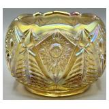 Fenton Carnival Glass Rose Bowl