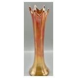 Fenton Carnival Glass Flute Vase