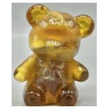 Boyd"s Slag Glass Fuzzy The Bear