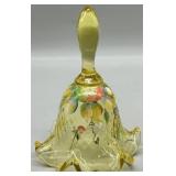 Fenton Diamond Optic Handpainted Bell