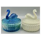 1940s Jeannette Glass Powder Jars