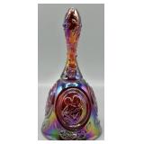Fenton Red Carnival Glass Bell Madonna and Child