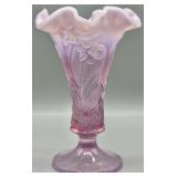 Fenton Daffodil Rosemilk Opalescent Vase