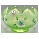 Fenton Art Glass Petal Rose Bowl