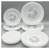 Vintage Termocrisa Milk Glass Dishes - 16pcs