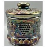 1969 Special Edition Fenton Carnival Tobacco Jar