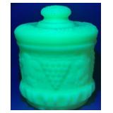 Fenton Custard Uranium Tobacco Jar