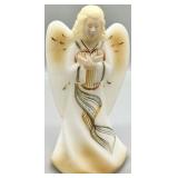Fenton Satin Angel Handpainted LE #1058 Signed