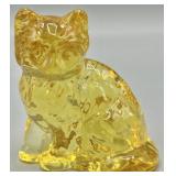 Mosser Glass Fluffy Kitty Kitten Sitting