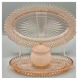 Pink Depression Glass Misc Vanity Decor