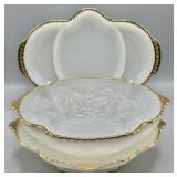 Anchor Hocking & Fire King Milk Glass Dishes