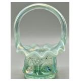 Fenton HP Opalescent Iridized Basket