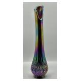 Olde Virginia Glass Fenton Swung Carnival Vase