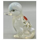 Fenton Opalescent Duck HP & Signed