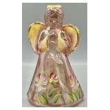 Fenton HP Floral and Butterfly Praying Angel
