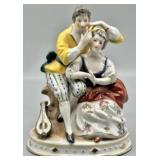 Vintae Victorian Porcelain Courting Couple Figure