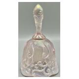 Fenton Iridescent Pink Art Glass Bell