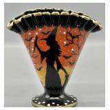 2021 Fenton Halloween Vase Peggy Grams
