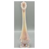 Fenton Shell Pink Opalescent Rose Vase