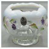 Fenton French Opalescent Blossoms & Berries Bowl