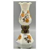 1950s Milk Glass 7.5 inch Hurricane Oil Lamp