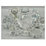 Art Glass and Crystal Vintage Animal Paperweights