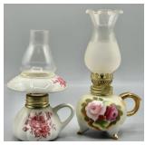 Vintage Porcelain Oil Lamps