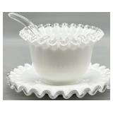 Fenton Silver Crest Mayonnaise Bowl Set