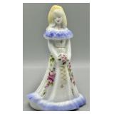 Fenton Milk Glass HP Charleton Bridesmaid Doll